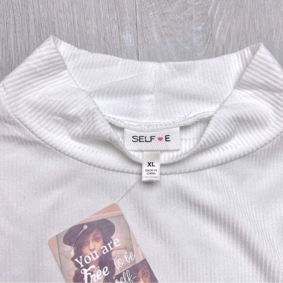 White Long Sleeve Bodysuit XL - Picture 2 of 5